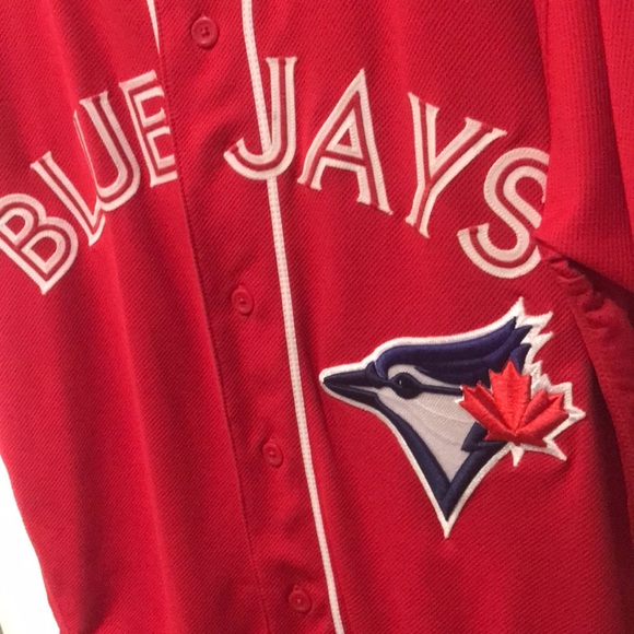 Game Worn Toronto Blue Jays Canada Day Jersey Aaron Sanchez MLB authenticated - Picture 2 of 6